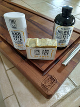 Load image into Gallery viewer, BBQ Board Balm™, Complete Care Package (Wax, Oil, Soap &amp; Lint Free Cloth)